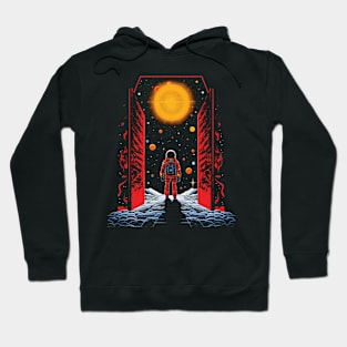 Astronaut  | Trippy  Sci-Fi Space Astronaut | Door To Eternity Hoodie